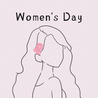 38妇女节祝福简约文艺公众号次图 模板ID:9373