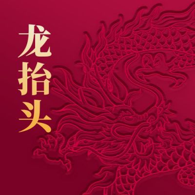 二月二龙抬头简约大气商务公众号次图 模板ID:9864