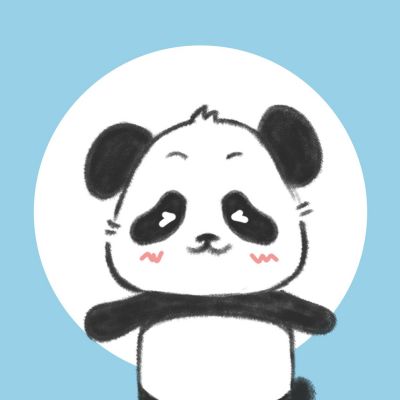 可爱大熊猫头像 模板ID:11271