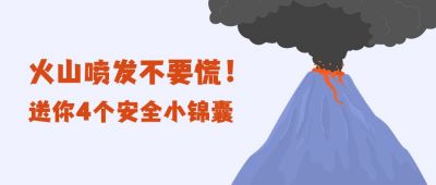 自然灾害地质灾害火山喷发应急科普公众号首图 模板ID：12626