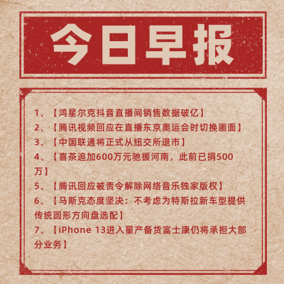 简约复古新闻早报行业资讯方形海报 模板ID:15914