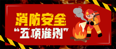 消防安全科普注意事项封面首图 模板ID：769950