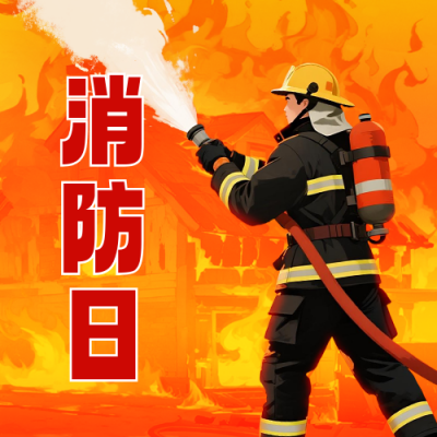 全国消防日宣传公众号次图 模板ID：769954