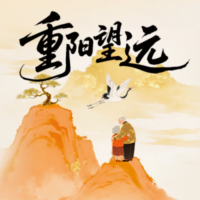 九九重阳节登高中国风封面次图 模板ID：770059
