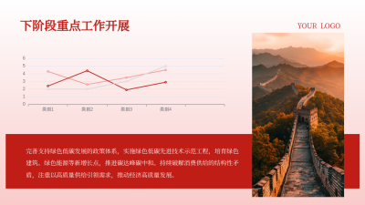 汇报红色党政风图片排版PPT单页 模板ID：772274