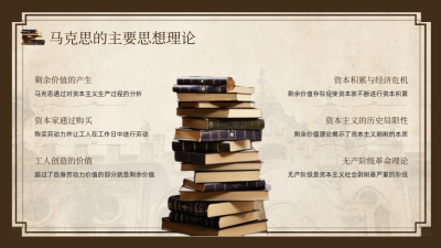 知识科普棕色复古风图文排版PPT单页 模板ID：772502