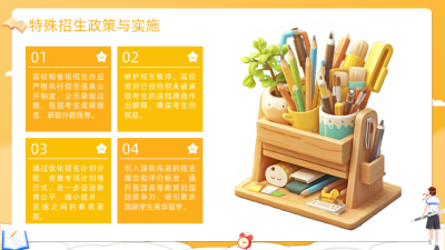 教育培训橙色插画风图文排版PPT单页 模板ID：772597