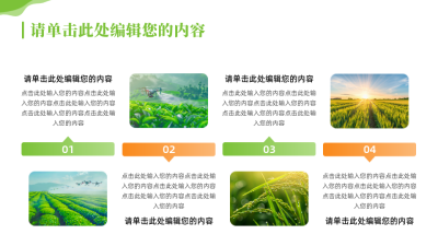 绿色实景乡村振兴项目内容要点PPT单页 模板ID：772629