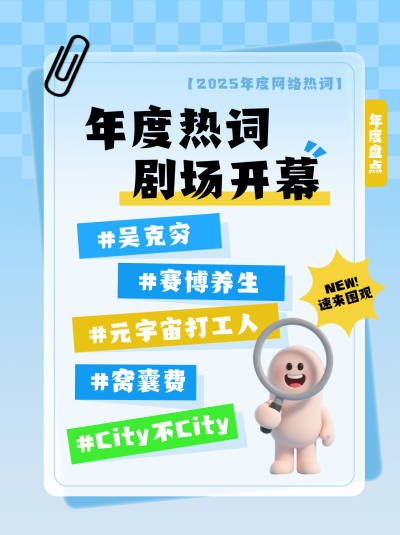 年度网络热词简约小红书封面 模板ID：773662