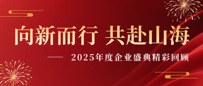 企业通用年会活动精彩回顾红色简约公众号首图 模板ID：774818