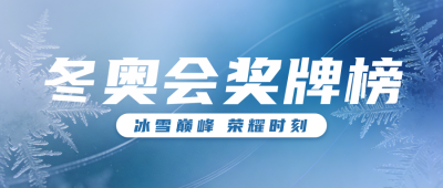 蓝色简约冬奥会宣传公众号首图 模板ID：776345