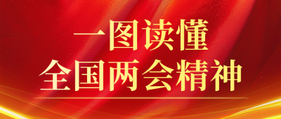 一图读懂全国两会精神红色简约公众号首图 模板ID：777278
