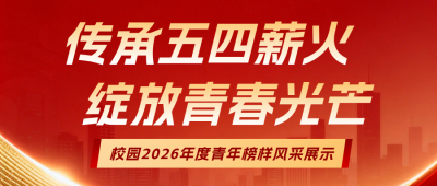 校园青年榜样表彰红色公众号首图 模板ID:780410