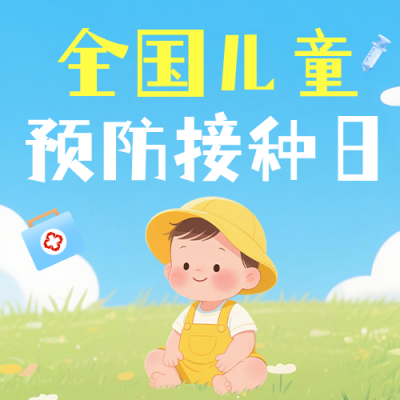 全国儿童预防接种日健康科普公众号次图 模板ID：780425