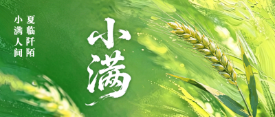 小满祝福手绘油画风公众号首图 模板ID：984213