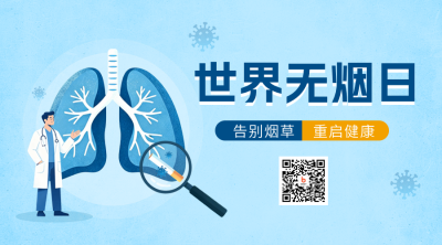 世界无烟日医疗科普宣传二维码 模板ID：984339