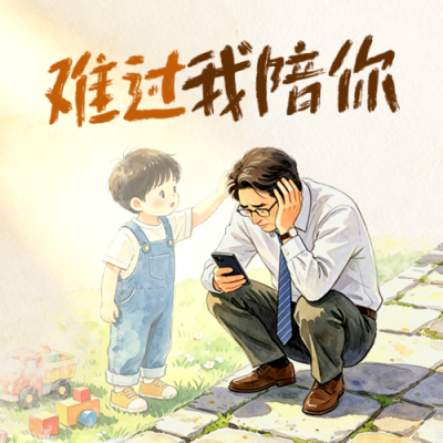 成长感悟情感插画公众号次图 模板ID：989078