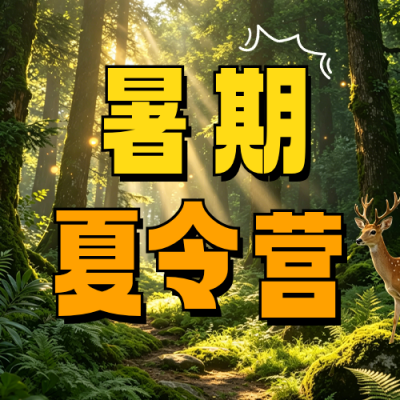 暑期夏令营招生宣传公众号次图 模板ID：989454