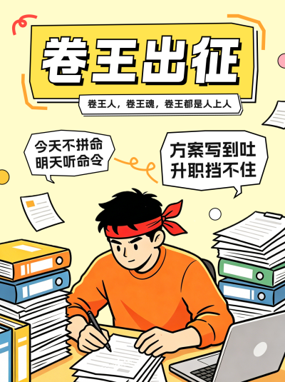 职场升职语录分享笔记封面 模板ID：989648