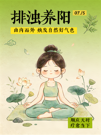 疗愈健康宣传小红书封面 模板ID:989862
