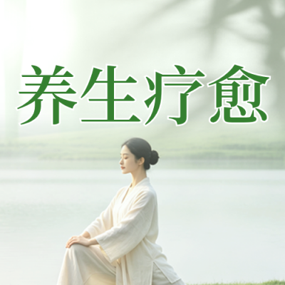 夏季养生疗愈简约公众号次图 模板ID：990081