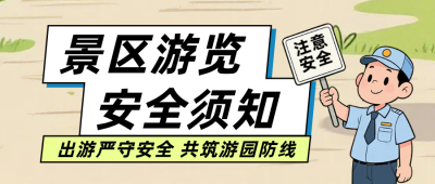 景区安全提示公众号首图 模板ID：990224