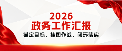 党政工作汇报公众号首图 模板ID：990338