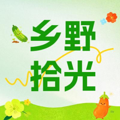 乡野农家乐活动宣传公众号次图 模板ID：990430