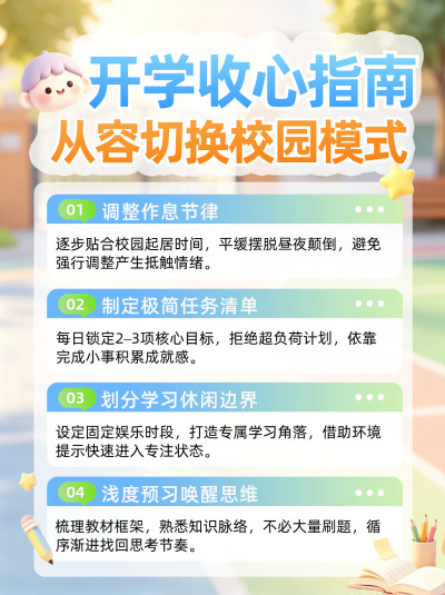 3D趣味开学手心指南小红书封面 模板ID：990964