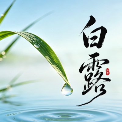 白露实景节气祝福公众号次图 模板ID：991480