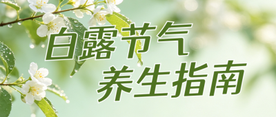 白露节气养生公众号首图 模板ID：991647