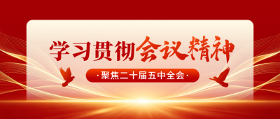 红色政务会议精神宣传公众号首图 模板ID:9917333