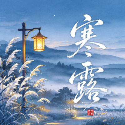 寒露手绘祝福公众号次图 模板ID：9917605