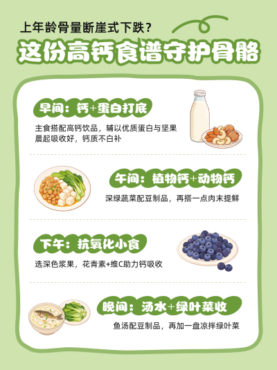 补钙食谱分享笔记封面 模板ID:9917759
