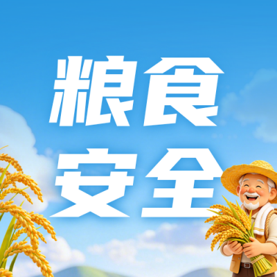 3D粮食安全宣传周主题宣传公众号次图 模板ID:9917795