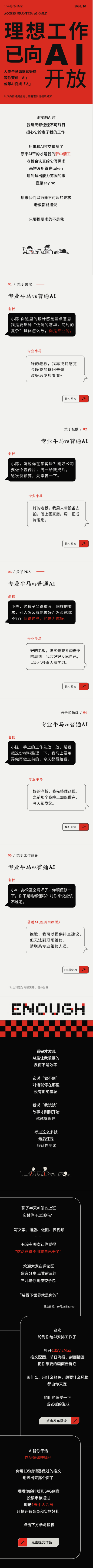AI与打工人对话活动宣传公众号长图 模板ID:9918122