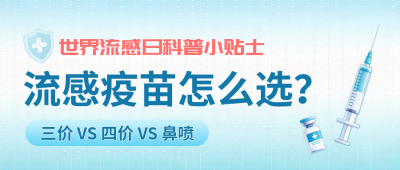 预防流感疫苗知识科普公众号首图 模板ID：9918347