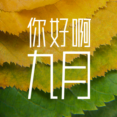 9月你好早安问候日签简约实景公众号次图 模板ID：18961
