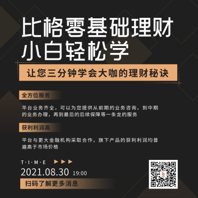 理财金融简约商务黑金方形海报 模板ID:19134