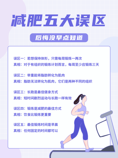 健身减肥小技巧指南紫色小红书封面 模板ID：21235