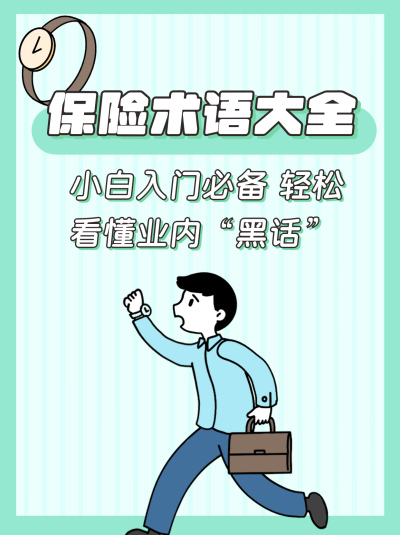 保险行业知识科普指南小红书封面 模板ID:21441