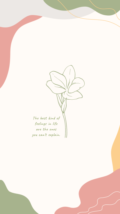简约线条清新文艺浪漫高级ins风手机壁纸 模板ID：21427