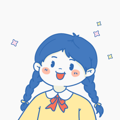 卡通手绘可爱麻花辫女孩漫画风头像 模板ID：22717