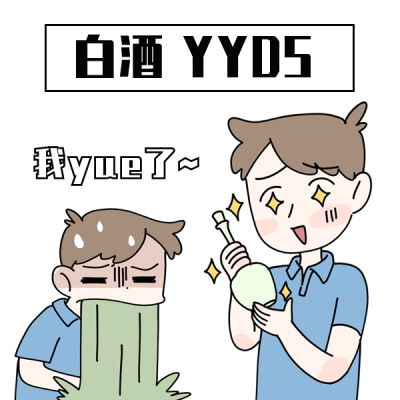 喝酒手绘人物插画表情包 模板ID:23063
