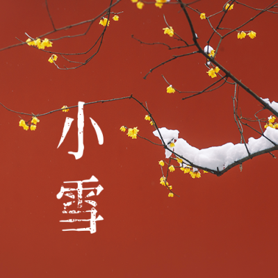 小雪大雪节气冬季中国风实景公众号次图 模板ID:24490