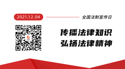 简约法制宣传日二维码 模板ID:24739