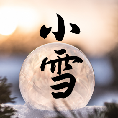 小雪节气实景雪球公众号次图 模板ID:24965