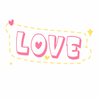 love字体爱心网络热词动态表情包 模板ID:25192