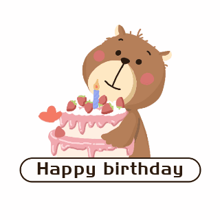 生日快乐祝福可爱表情包 模板ID：25785