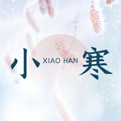 唯美冬季浪漫小寒节气公众号封面次图 模板ID:27040